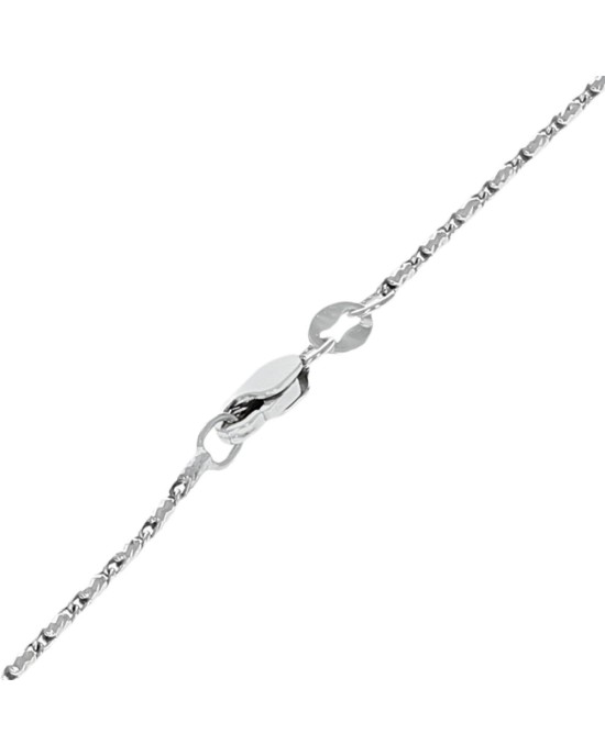 Diamond Eternity Pendant on Hammered Link Chain Necklace